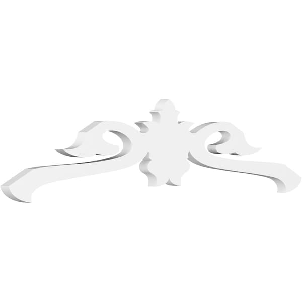 Ekena Millwork Pitch Florence Architectural Grade PVC Gable Pediment, 36"W x 9"H x 1"P (6/12) GPP036X009X100FLO - main